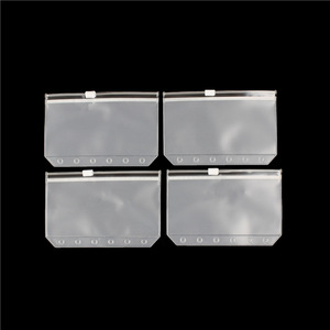Claro dinero sobre plástico cremallera bolsas carpeta insertar bolsillo planificador fábrica al por mayor A6/<span class=keywords><strong>A5</strong></span> <span class=keywords><strong>6</strong></span> agujeros PVC regalo Bloc de notas impreso - Product Image 3