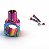 Connecteur en T pliable en alliage d'aluminium usiné CNC de 25 mm à 16 mm pour kit de châssis d'hexacoptère et d'octocoptère
