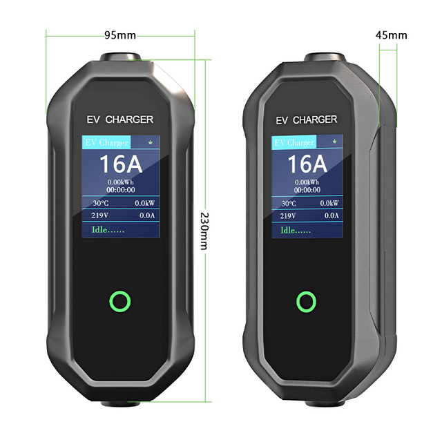 JNTIMUYA 3.5KW/7KW/11KW/22KW Type 2 Smart Energy Portable EV Charger with Automatic Power Adjustment