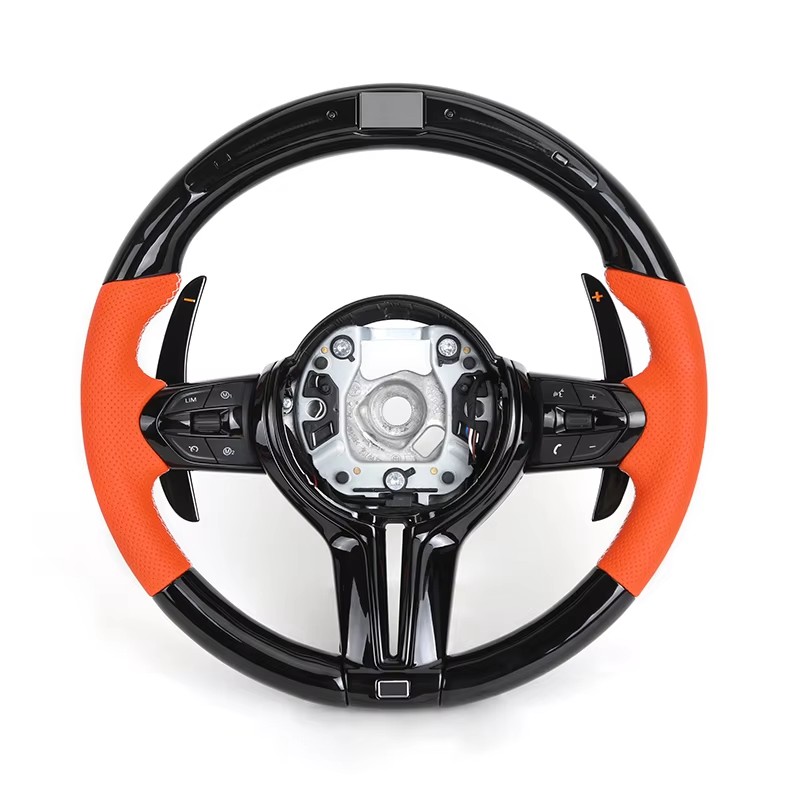 Carbone+LED+Orange+Rond