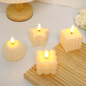 Bougie à <span class=keywords><strong>LED</strong></span> sans flamme Bougies électriques à la citrouille <span class=keywords><strong>Lampe</strong></span> à piles <span class=keywords><strong>Photophore</strong></span> scintillante <span class=keywords><strong>pour</strong></span> Thanksgiving Mariage Décoration de Noël - Product Image 2
