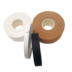 شريط رياضي لاصق قطني رياضي 1 * * m شريط رياضي رياضي أبيض قابل للتنفس شريط أصابع رياضي للعضلات للتعافي من الإصابات - Product Image 1