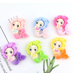 Đại Dương Nàng Tiên Cá Công Chúa Vá Tự Làm Kem Keo Phụ Kiện Kẹp Tóc Cave Giày 3D Nhà Máy Outlet - Product Image 1