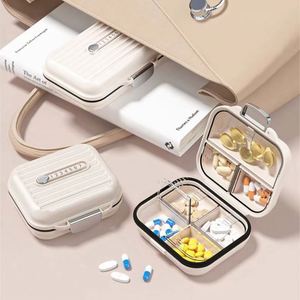 Trousse médicale, boîte de rangement pour médicaments et pilules, boîte compacte hebdomadaire avec système de verrouillage pour les voyages en plein air, multi-usages - Product Image 4