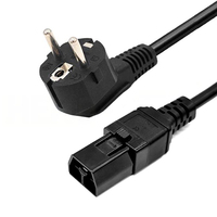 Kabel Daya HENG-WELL Bersertifikasi UL 30A 400V Saf-D-Grid SJT 14AWG Hitam NEMA 5-15P Kompatibel dengan Server UPS Cisco untuk Penggunaan Pusat Data