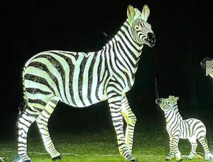 Luz decorativa LED con forma de cebra IP65, lámpara con motivos festivos para escaparates de centros comerciales y eventos temáticos culturales - Product Image 1