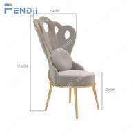Chaise de technicien technique de clients de luxe populaires Chaise de salon de manucure