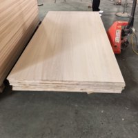 Panneaux de bois collés sur le chant, séchés au four, en peuplier blanchi, pour usine