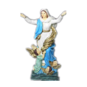 Statua religiosa vergine Ocraftsdes Polyresin decorazione per la casa signora di Mt Carmel Y di Mt Carmel MARIA croce natura Xiamen Port - Product Image 5