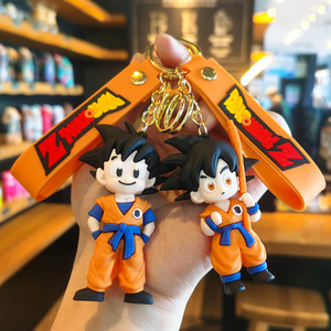 Porte-clés en gel de silicone 3D <span class=keywords><strong>Dragon</strong></span> <span class=keywords><strong>Ball</strong></span> Wukong, style dessin animé mignon, non toxique, pour sac et clés de voiture - Product Image 2