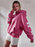 Ensemble sweat à capuche pour femme en modal et coton molletonné à pois, coupe ample, style streetwear décontracté