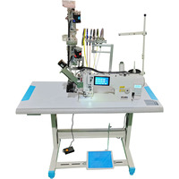 Machine à coudre industrielle UNIQUE UN-BS32, informatisée, à point noué, à aiguille simple, à lit plat, avec coupe-fil