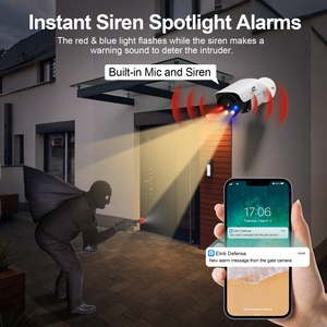 Gwsecu 8MP cảm biến Sony phát hiện khuôn mặt màu xanh đỏ ánh sáng hoạt động detterence báo động thông minh ánh sáng kép âm thanh hai chiều WDR <span class=keywords><strong>IP</strong></span> PoE <span class=keywords><strong>Camera</strong></span> - Product Image 3