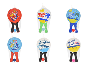 Set di 3 Racchette per Bambini per Sport all'Aperto, Gioco di Tennis da Spiaggia con Racchette Leggere per Cortile, Parco e Spiaggia - Product Image 4