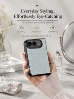 Étui de téléphone pliable de luxe avec paillettes brillantes, ciel étoilé, diamants pour iPhone DUO 18 Ultra 18Fold, protection antichoc, coque rigide en PC