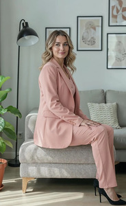 Conjunto de Traje Formal de 3 Piezas para Mujer, Blazer, Chaleco y Pantalones Rectos, Uniforme de Oficina Elegante, Ropa de Trabajo para Empleadas Corporativas - Product Image 6
