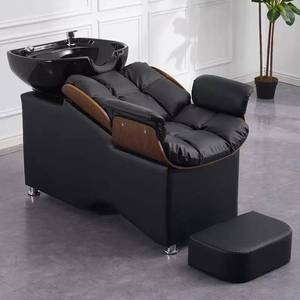 Mia Wally Beauty Lit de Spa Électrique pour la Tête, Équipement de Spa Capillaire, Bac à Shampooing, Fauteuil de Barbier Doré - Product Image 1