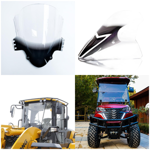 Personalizado Anti Idade Policarbonato PC Golf Cart <span class=keywords><strong>Yamaha</strong></span> Peças Windshield Club Cart Golf Cart Acessórios Chuva Escudo Folha - Product Image 6