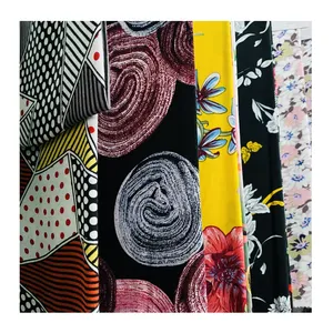 Customized 45s Rayon Fabric Plain Weave 100% Viscose Printed Dress Fabric For Brazil Market