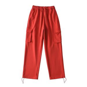 กางเกงขายาวลำลองทรงหลวมสไตล์สาวหวานเท่ห์ รุ่นใหม่ปี <span class=keywords><strong>2022</strong></span>  ใส่ได้หลายโอกาส มีกระเป๋าใหญ่ ขากว้าง - Product Image 5