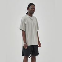 T-shirts OEM 275 GSM pour fabricants, T-shirts oversize à épaules tombantes, T-shirts vierges 100% coton, T-shirts personnalisés streetwear avec logo pour hommes