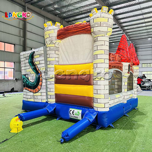 Nouveau design Château gonflable commercial Ritterburg avec toboggan, Hupfburg Ritterburg Mit Rutsche, Combo château gonflable et toboggan - Product Image 4