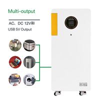 Kit complet de stockage d'énergie solaire résidentiel monocristallin avec onduleur hybride, panneaux, batteries murales, câbles, outils et protection