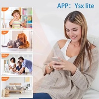 迷你X5塑料摄像机无线1080P安全视频摄像机夜视运动检测360度旋转摄像机