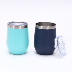 Factory 304 Stainless Steel <b>Large</b> Capacity 12oz Insulated U-Shaped Eggshell <b>Cup</b> 12-24 Hours Thermal Insulation Eco-Friendly - Product Image 3