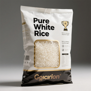 Sac d'Emballage en Papier pour Riz Biologique <span class=keywords><strong>de</strong></span> 1kg et 2kg, Personnalisé, Vente en Gros, avec Fermeture Éclair, Poignée et Ouverture Facile, pour Céréales et Farine - Product Image 6