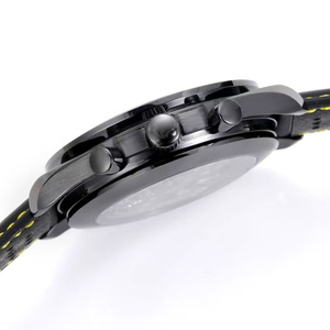 Reloj Mecánico Deportivo para Hombre, Edición Limitada de Lujo, Esfera de Cerámica, Correa de Cuero Negra, Cronógrafo, Esqueleto, Resistente al Agua, Luminoso - Product Image 4