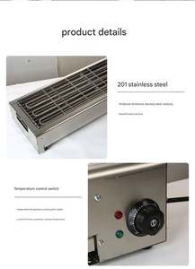 Horno de Barbacoa Portátil sin Humo, Máquina de Brochetas para Puestos Comerciales, Brochetas de Cordero Asado, Parrillas de Barbacoa de Acero Inoxidable - Product Image 2