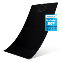 Panneau solaire flexible monocristallin en silicium 400W, efficacité 27%, pliable pour camping-car, camping, piscine, surface de bâtiment, balcon