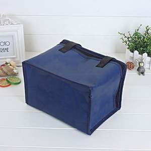 Custom Designed Non-Woven Aluminum Foil Insulated Promotional <b>Wine</b> <b>Cooler</b> Tote <b>Bags</b> Zipper Closure for Takeaway Shopping Custom - Product Image 2