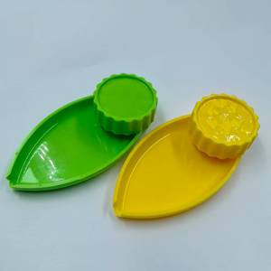 Molinillo de hierbas de plástico con logotipo personalizado al por mayor, 2 piezas, molinillo de hierbas de plástico acrílico seco para especias y tabaco - Product Image 6