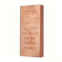 Lingot de Cuivre Pur 999 de Qualité Supérieure 1 kg – Offre Spéciale Lingot de Cuivre Fin 999 – Barre de Cuivre Pur 999 de 1 Livre