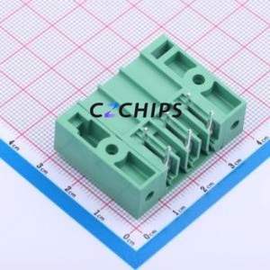 JL5EDGRM-76203G01 Plug-in Terminal Block Bent Lead Through Hole,P=7.62mm Board-to-Board / Socket Closed Screw Fixing 1x3P 7.62mm - Product Image 2