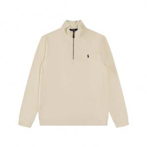 Camiseta de Media Cremallera de Marca de Lujo de Alta Calidad, Estilo Polo, Moda Masculina, Bordado Paul, Suéter Casual de Punto - Product Image 1