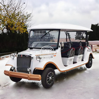 Carrito de Golf Retro Antiguo Legal para la Calle 2025, Buggy Eléctrico Clásico Vintage, Autobús Turístico Retro para Adultos en Venta