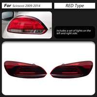 Conjunto de Luces Traseras LED XUNBAI para Volkswagen Scirocco R 2009-2017, Señal de Giro Dinámica, Luz de Freno, Luz Trasera DRL, Actualización de Lámpara Trasera