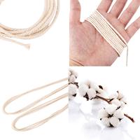 Échantillon gratuit de corde en coton diamètre pour macramé 2mm cordon torsadé décoration cordon en coton macramé torsadé blanc