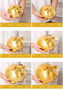 Miglior Logo regalo può essere valutato e fuori apertura placcatura in oro risparmio spray salvadanaio merci ceramica moneta banca per la conservazione dei soldi - Product Image 4