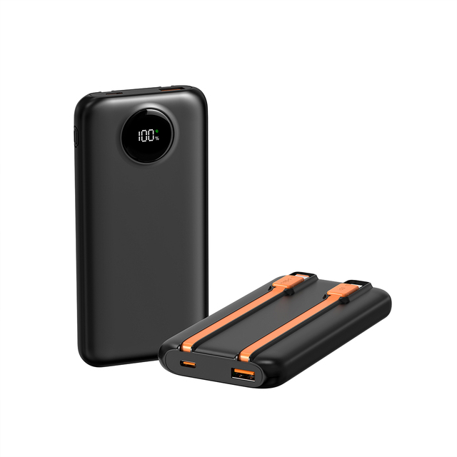 New Style 20000mAh Fast Charging Portable Power Bank PD 22.5W Build in Cable 10000mAh Power Banks