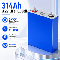 Cellule de batterie prismatique LiFePO4 3,2 V 150 Ah 206 Ah 230 Ah 280 Ah 314 Ah Grade A à décharge profonde pour stockage d'énergie solaire