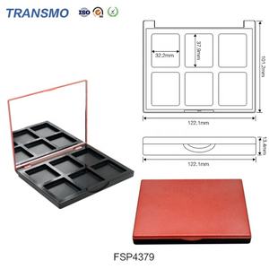 Estuche de sombra de ojos vacío de 6 colores de marca privada al por mayor, estuche de paleta de sombra de ojos personalizado vacío de 6 colores con espejo - Product Image 3