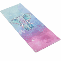 Tapis de yoga en microfibre de caoutchouc antidérapant de taille personnalisée Serviette en daim pour voyage