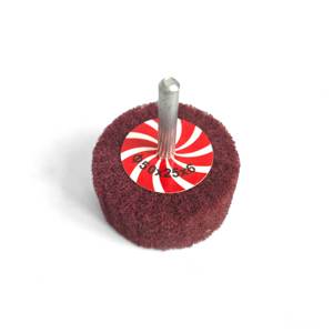 Discos Abrasivos de Láminas No Tejidas Rojos con Ejes de 1/4 de Pulgada Compatibles con Todos los Taladros, Grano 80 - Product Image 1