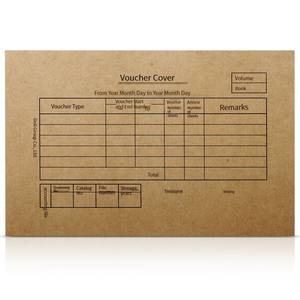 Deli 3479 couverture de document comptable kraft brun relié 25 copies/dossier papier Kraft fort effet d'encrage cleartling ettect - Product Image 2