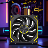 Nouvel arrivage ARGB Gaming Computer Cooler Fan 120mm PC Case Fan Noir/Blanc Wireless Splicing Building Block Design Cooling