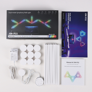 <span class=keywords><strong>JSK</strong></span> ร้อน RGB สมาร์ทโคมไฟ DIY รูปร่าง RGB Glide โคมไฟติดผนัง LED Strip ห้องเล่นเกมโคมไฟตกแต่ง WIFI สมาร์ทโฮม - Product Image 6
